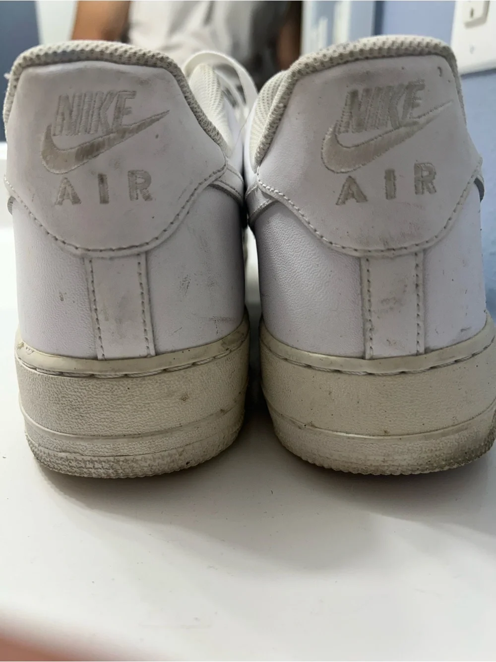Nike White Leather Low-Top Sneakers